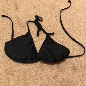 Black triangle bikini top